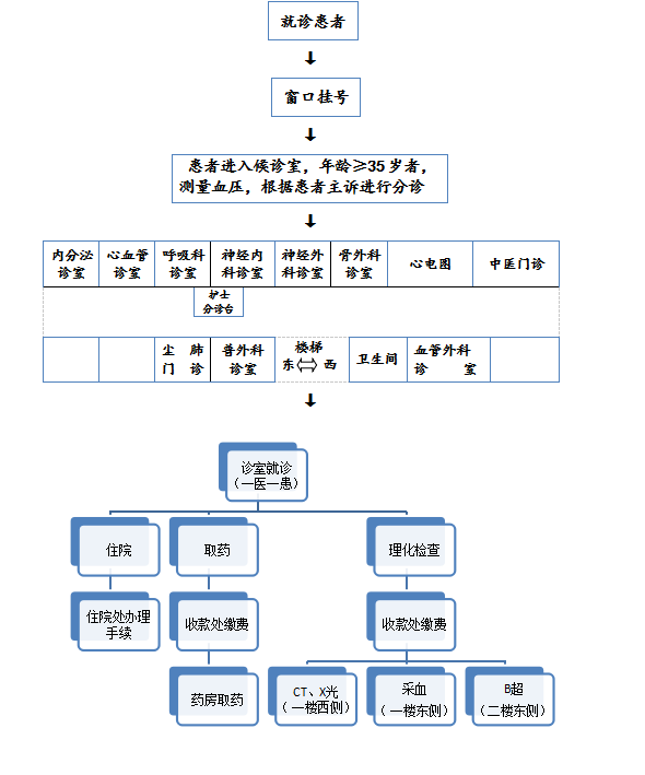 门诊患者就诊流程图(图1)