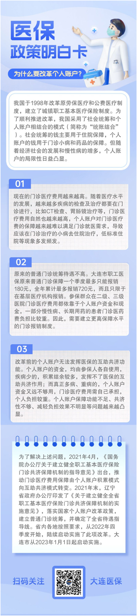 医保政策明白卡丨为什么要改个人账户？(图1)